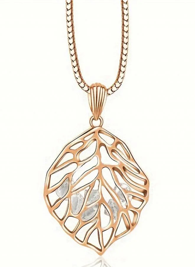 تايك تو قلادة بدلاية على شكل ورقة شجر